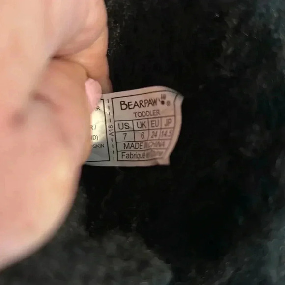 BEARPAW Rosaline Toddler Suede, sheepskin & Wool blend lined booties - 9 - Picture 10 of 15